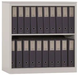 Armário Aberto Cartesius Cinza 800x1200x420 mm em Melamina