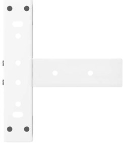 Pés para mesa de centro em forma de T, 2 peças, branco, 38x25x(42-43)