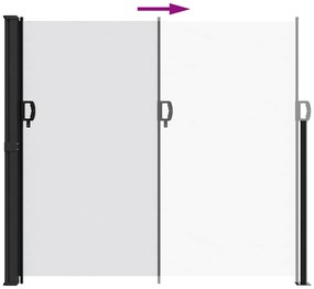 Toldo lateral retrátil 180x600 cm branco