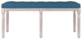 Banco 110x40x49 cm veludo azul