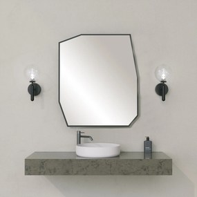 Espelho Decorativo Quartz – Preto – 70cm x 60cm x 2cm