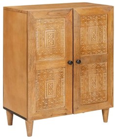 vidaXL Buffet com prateleira com porta Castanho-claro 60 x 33 x 75 cm