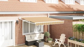 vidaXL Toldo Retrátil Multicor 300x250 cm Tecido
