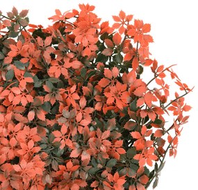 Vedação folhas ácer artificiais 24 pcs 40x60 cm vermelho-claro