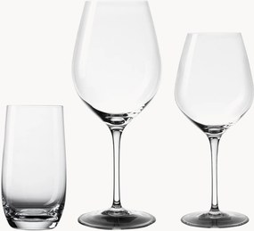 Copos em cristal Optima, conjunto de 18