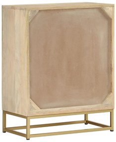 Aparador c/ 2 portas 55x30x70 cm madeira de mangueira maciça