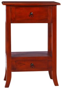 vidaXL Mesa consola 50x30x75 cm mogno maciço castanho clássico