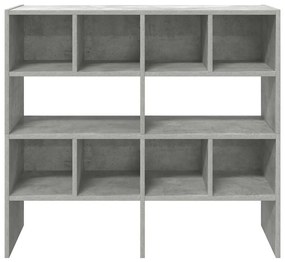 Sapateiras 2 pcs empilháveis 89,5x30x40 cm cinzento cimento