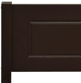Estrutura de cama 160x200 cm pinho maciço castanho-escuro