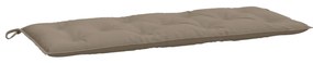 Almofadões banco jardim 2 pcs tecido oxford cinza-acastanhado
