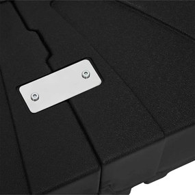 Conjunto de Base de Guarda-Sol Cantilever 2 Peças - 150kg de Areia ou
