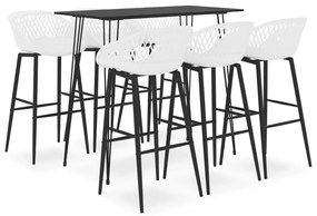 7 pcs conjunto de bar preto e branco