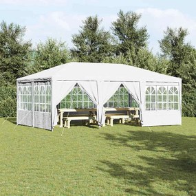 vidaXL Tenda de Festa Branco 600 x 400 x 266 cm Polietileno