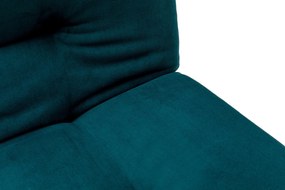 Sofá-cama de 3 lugares Misa – Verde Petróleo – 52x175x40 cm