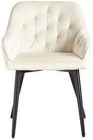 Cadeira Salle Veludo - Beige