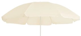 Guarda-sol de jardim com poste de aço 180 cm cor areia