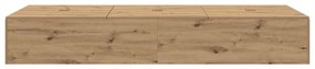 Cama com Armazenamento Carvalho Artisan 80x200 cm