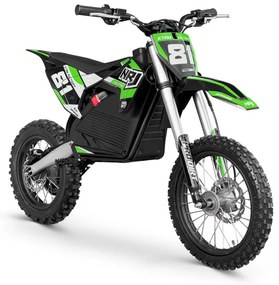 MOTO CROSS elétrica para crianças NRJ 1600W 14/12 Verde