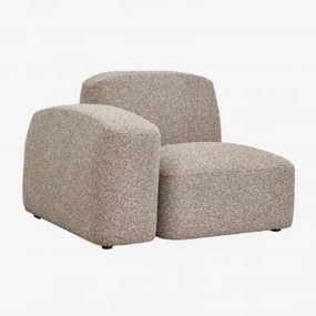 Módulo De Canto Esquerdo Para Sofá Modular Bastian Bouclé Castanho Moca - Sklum