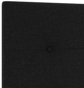 Cabeceira vidaXL Botões Estofados Preto 140 cm Tecido