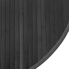 Tapete redondo 60 cm bambu cinzento