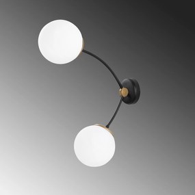 Candeeiro de Parede Kromozom – Preto e Branco – 15 x 41 cm