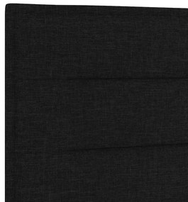 Cama de Tecido Preto vidaXL 160x200 cm