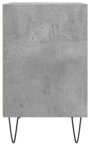 Mesas cabeceira 2pcs 40x30x50cm derivados madeira cinza-cimento