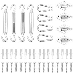 12 pcs conjunto acessórios p/ para-sol vela 12 aço inoxidável