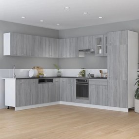 Armário cozinha “Lyon” 75,5x75,5x81,5cm sonoma cinza