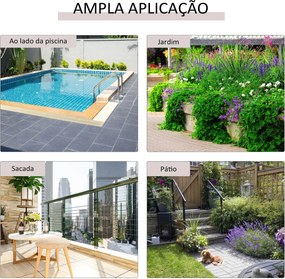 Mesa de Jardim em Vime Sintético Mesa Dobrável com Pés Cruzados e Estrutura de Aço para Pátio Varanda 40x40x40 cm Castanho