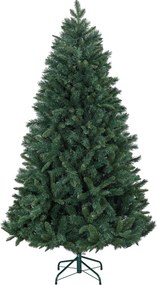 Árvore de Natal artificial de 180 cm com suporte dobrável em aço, 1061 ramos, decoração de Natal, verde