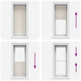 240617 Plisse Blind 40x100cm Creme