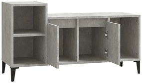 Móvel p/ TV 100x35x55 madeira processada cinzento cimento