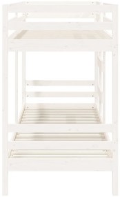 Beliche 90x190 cm madeira de pinho maciça branco