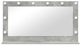 Espelho de Vaidade Cinza betão Betão 100 x 55 x 18 cm Espelho