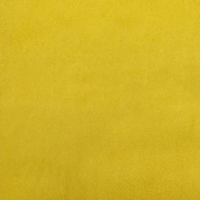Poltrona Cinha - Cor Amarelo - 78x77x80 cm - Em Veludo e Estrutura em