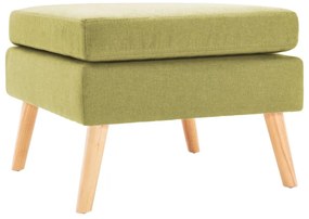 Apoio de pés tecido verde