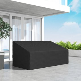 Capa Protetora para Móveis de Jardim 218x111x63-101 cm Cobertura de Móveis de Tecido Oxford 600D Impermeável para Sofás Bancos