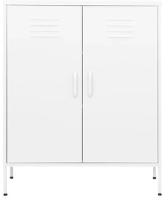 Armário de arrumação aço 80x35x101,5 cm branco