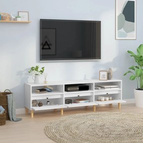 Móvel de TV 150x30x44,5 cm derivados de madeira branco