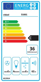 Exaustor com Luzes LED em Inox e Vidro Temperado - Prateado - 60cm - D