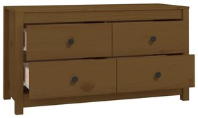Armário de apoio 100x40x54 cm pinho maciço castanho mel
