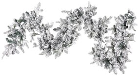 Guirlanda de Natal branca com LED e efeito de neve 180 cm SUNDO Beliani