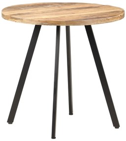 Mesa de jantar 80 cm madeira de mangueira áspera