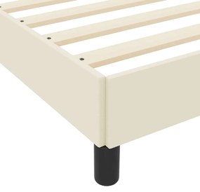 Cama Outros Creme 140 x 190 cm Couro sintético