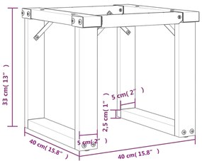 Pernas para mesa de centro estrutura em O aço