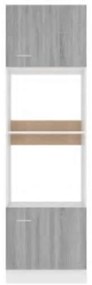 Armário micro-ondas “Lyon” 60x57x207 cm cinza sonoma
