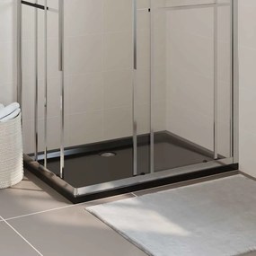 Base de chuveiro retangular 80x110 cm ABS preto