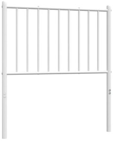 Cabeceira de cama 75 cm metal branco
